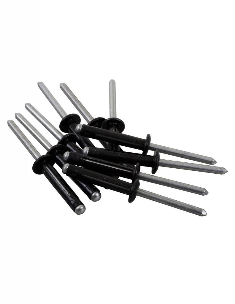 3/16" DOME HEAD TRI-FOLD RIVET (BAG OF 100) - BLACK - AL/AL - each