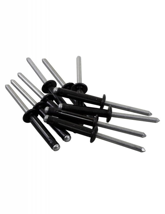 3/16" DOME HEAD TRI-FOLD RIVET (BAG OF 100) - BLACK - AL/AL - each