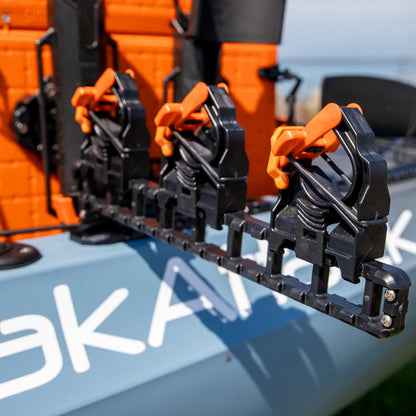 SideStage Rod Rack includes 6 Flipgrips, 2 ClickTrac Rails, Simple Track Mount