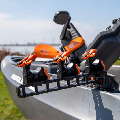 SideStage Rod Rack includes 6 Flipgrips, 2 ClickTrac Rails, Simple Track Mount