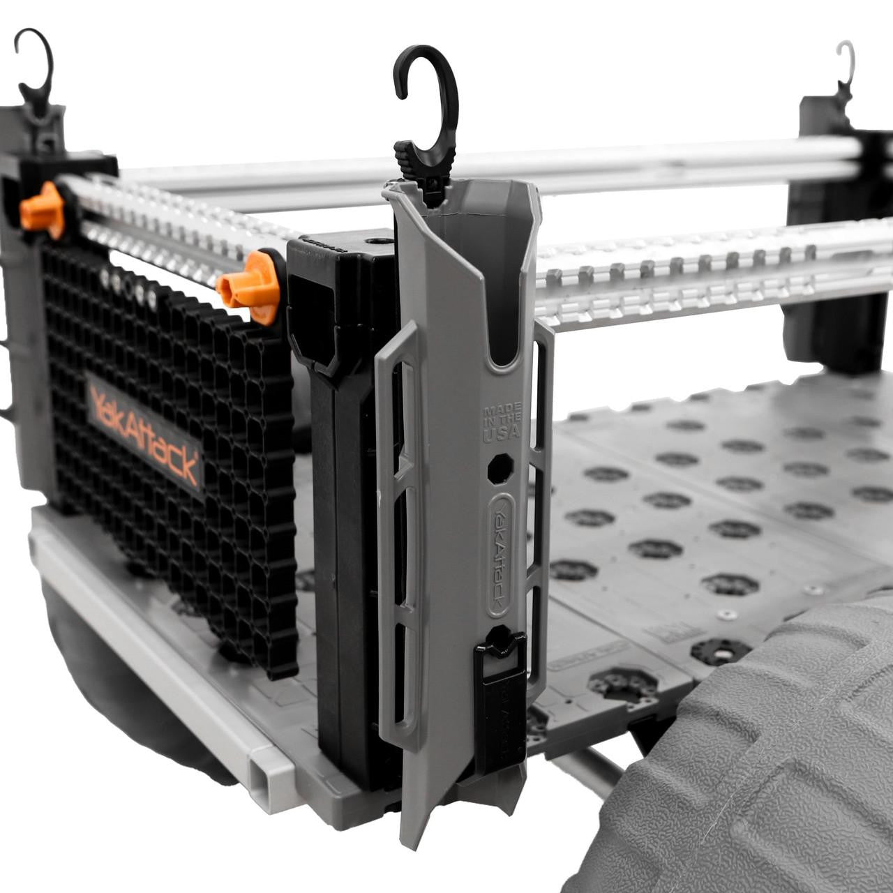 TetherTube Rod Holder- Two Pack with Mounting Hardware, Battleship Grey