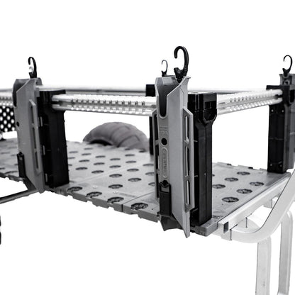 TetherTube Rod Holder- Two Pack with Mounting Hardware, Battleship Grey
