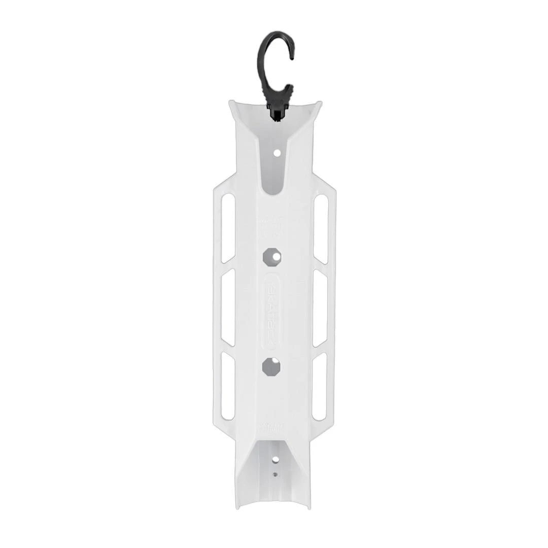 TetherTube Rod Holder - Two Pack with Mounting Hardware, White