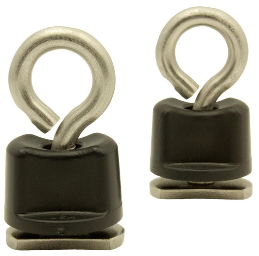Tie-Down Eyelet, Track Mount, 2 pack