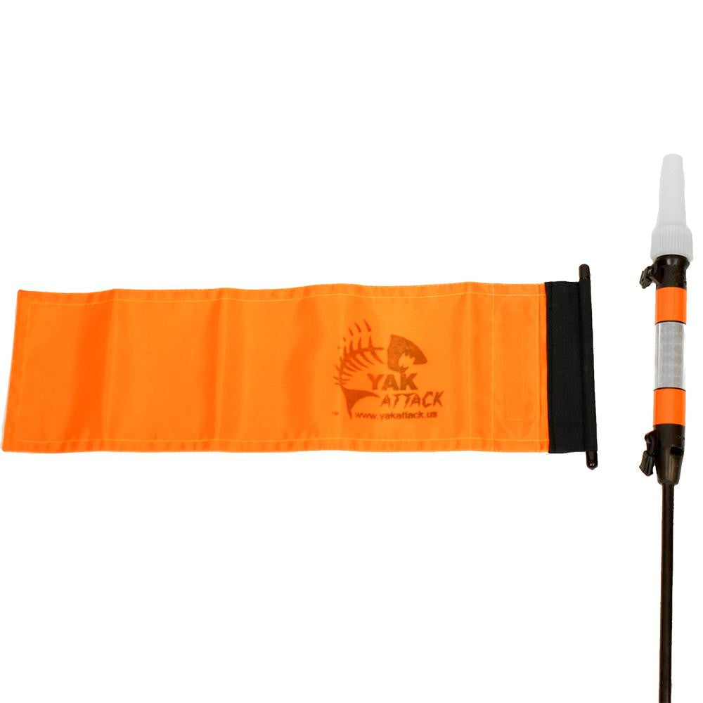 VISIpole II, Light, mast, floating base, w/ flag