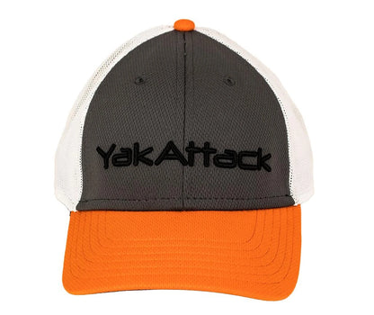 YakAttack Logo Trucker Hat - Orange/Grey